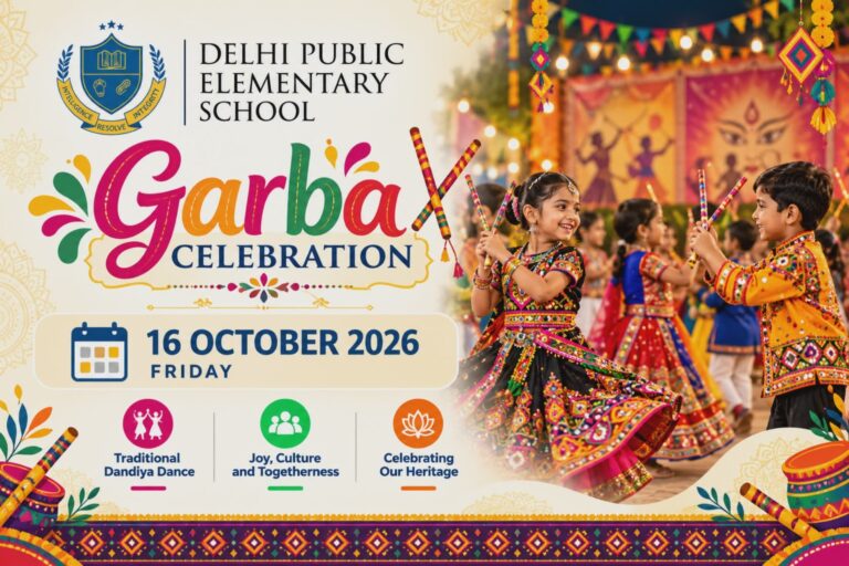 Garba Celebration School Festival Banner